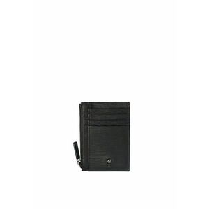 Portcart din piele Silvano Chic - Negru imagine