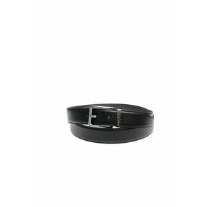 Curea din piele saffiano Adrien - Negru/Gri imagine