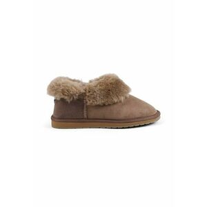 Ghete slip-on de piele intoarsa - Maro inchis imagine