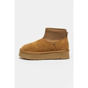Ghete slip-on din piele intoarsa Harper - Maro camel imagine