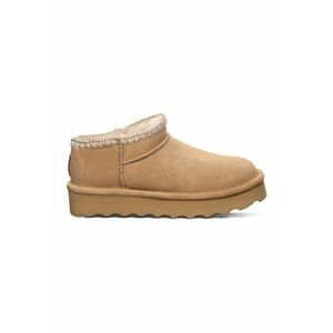 Ghete pull-on din piele intoarsa - Maro camel imagine