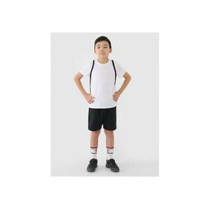 Trening pentru baieti - tricou si pantaloni scurti - negru - tricot imagine