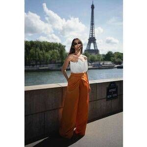 Pantaloni Satinati - Papaya - Paloma imagine