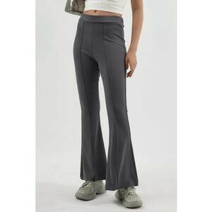 Pantaloni dama - evazati - gri - Gri imagine