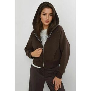 Hanorac dama - Relaxed Fit - maro cafeniu - textil imagine
