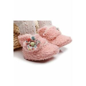 Cizmulite roz pentru fetite - floricica - Roz imagine