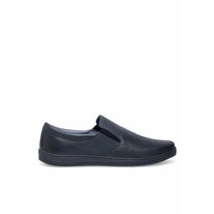 Tenisi barbati din piele naturala - culoare bleumarin - Bleumarin imagine