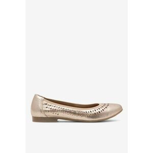 Balerini 5905588370277 - Piele naturala - 39 EU - Auriu imagine