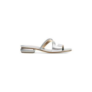 Slapi dama - 590559 - Piele naturala - Argintiu - imagine