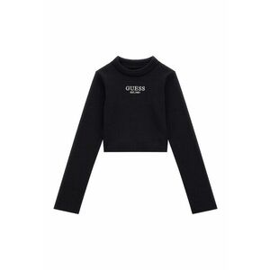 Bluza cu striatii si logo brodat - Negru imagine