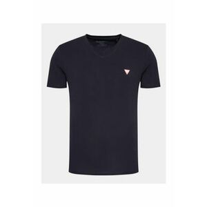 Tricou slim fit cu decolteu in V imagine