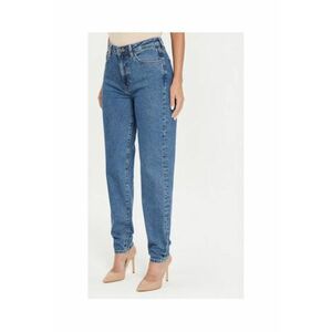 Blugi din denim relaxed fit cu talie medie cu buzunare imagine