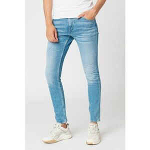 Blugi skinny cu aspect decolorat Chris - Albastru imagine
