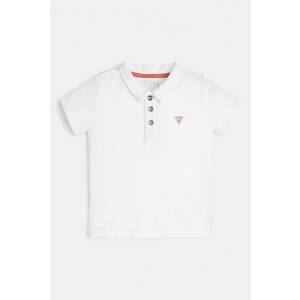 Tricou polo de bumbac - Alb optic imagine