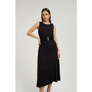 Rochie midi uni L-SU-4334 - Negru imagine