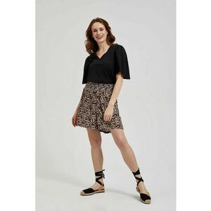 Pantaloni scurti cu imprimeu floral si talie elastica L-SH-4314 - Multicolor imagine