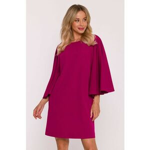 Rochie cu maneci liliac - pruna imagine