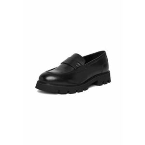 Mocasini barbati - slip-on - elastic - negru - piele naturala imagine