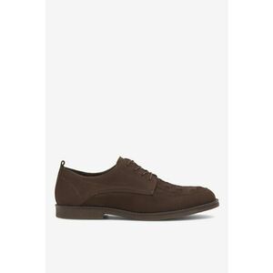 Pantofi barbati 5905588562665 - Piele nabuc - Maro - Maro imagine