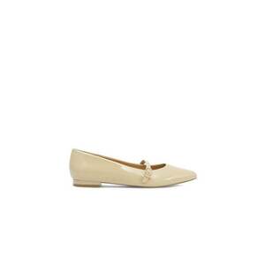 Balerini dama - 590559 - Piele naturala - Bej - imagine