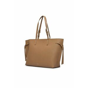 Geanta dama Ava L - Toffee+Nero - piele naturala imagine