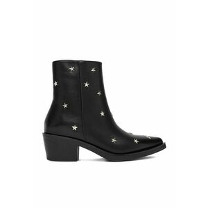 Botine dama - negru - textil 23689-13 imagine