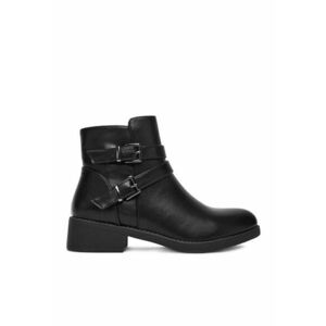 Botine dama LZP05 - negru - sintetic imagine