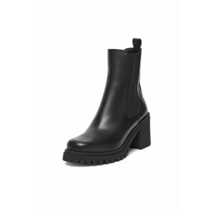 Ghete dama - C-GATE-I23 - piele naturala - negru imagine