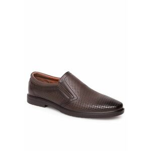 Pantofi barbati - piele naturala - maro - imagine
