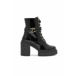 Ghete dama HONDA-2 - Piele naturala - Negru - imagine