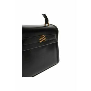 Geanta dama neagra/aurie - din piele naturala - model 992 imagine