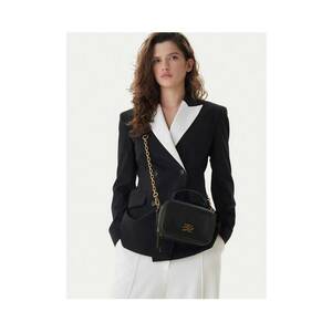Geanta dama neagra/aurie - din piele naturala - model 992 B1W30269 imagine