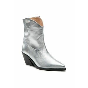 Botine dama - EM-57-12-001540 - piele naturala - argintiu - imagine