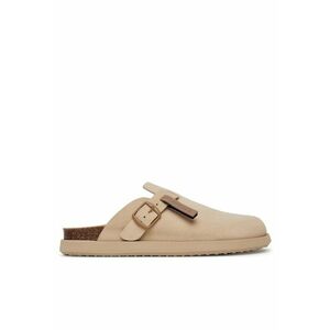 Slapi dama - piele naturala - bej - imagine