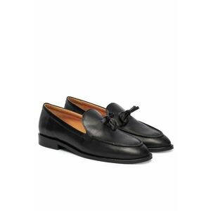 Mocasini dama Negru Rustic - piele naturala imagine