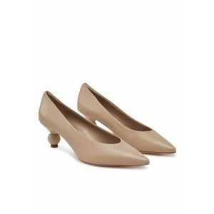 Pantofi dama - cu toc - piele naturala - culoare Sand imagine
