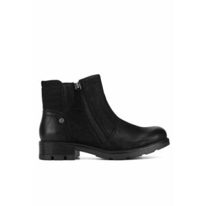 Botine dama piele naturala - Negru imagine
