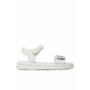 Sandale copii glitter - alb - piele ecologica imagine