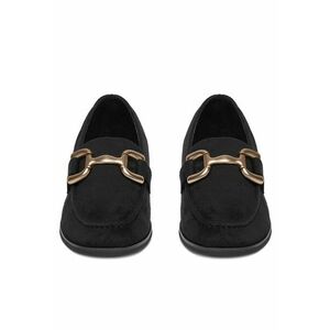Mocasini dama negru - textil imagine