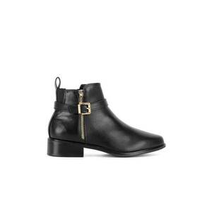 Botine negru - textil - Negru imagine