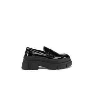 Mocasini dama negru - tesatura 62069-1 imagine