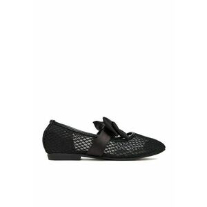 Pantofi copii - balerini fete - negru - textil imagine