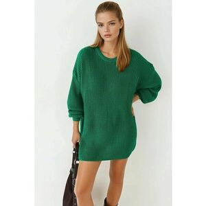 Pulover dama - oversized - verde - tricot - One Size imagine