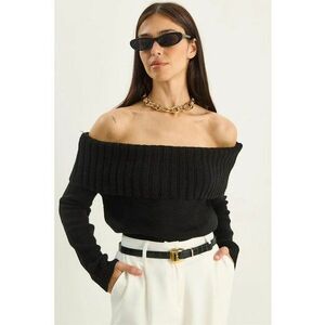 Pulover dama negru - One Size imagine