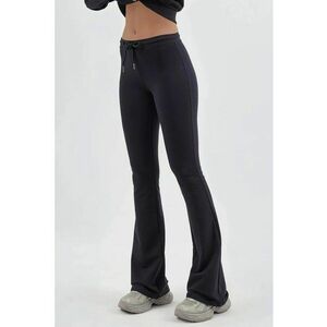 Pantaloni dama - evazati - bleumarin - textil imagine