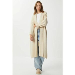 Cardigan dama Happiness Istanbul - crem - One Size imagine