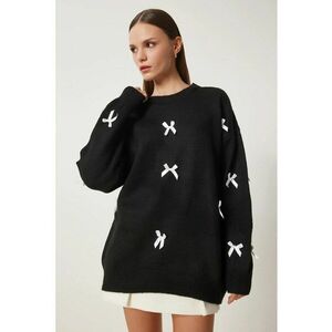 Pulover dama Happiness Istanbul - negru - One Size imagine