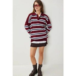 Pulover dama Happiness Istanbul - rosu - One Size imagine
