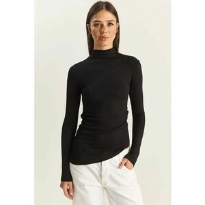 Bluza dama - mulata - cu maneci lungi - negru - jerseu imagine