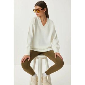 Pulover dama Happiness Istanbul - alb - One Size imagine